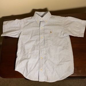 Polo Ralph Lauren seersucker shirt Sz 5 boys